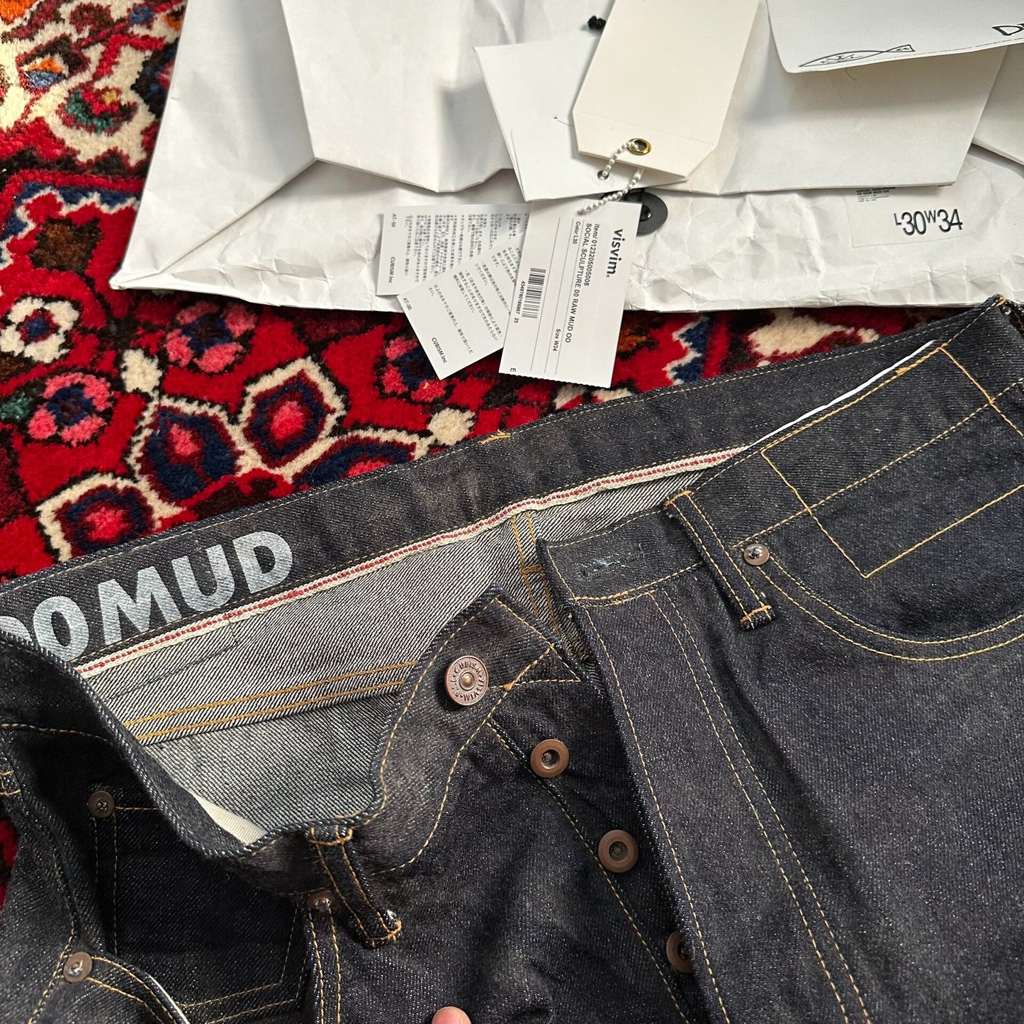 Visvim 23AW Mud Dyed Denim Pants