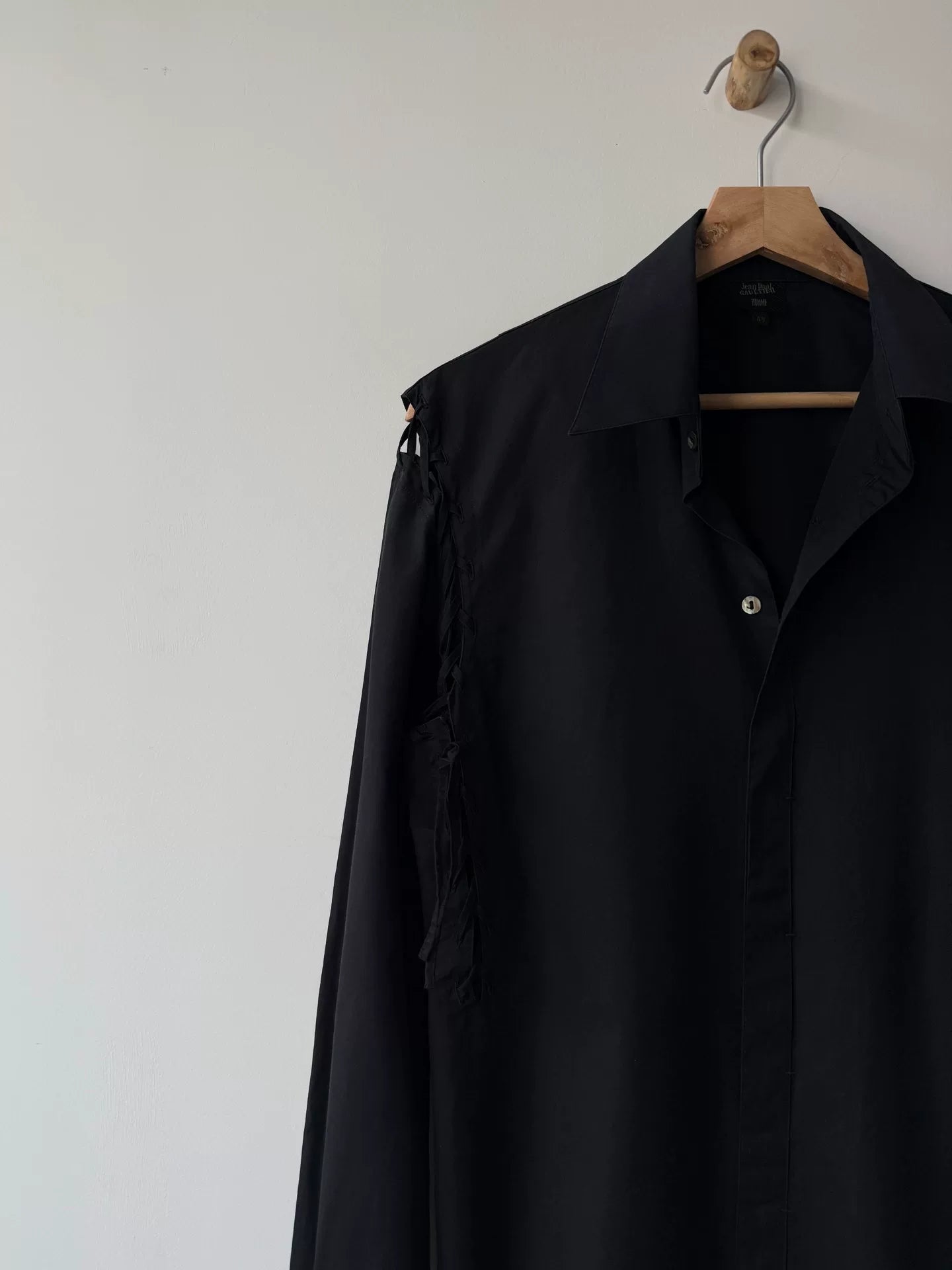 Jean Paul Gaultier Black Tie Detail Shirt