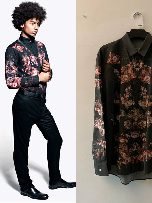 Alexander McQueen Floral Shirt F/W12 Collection