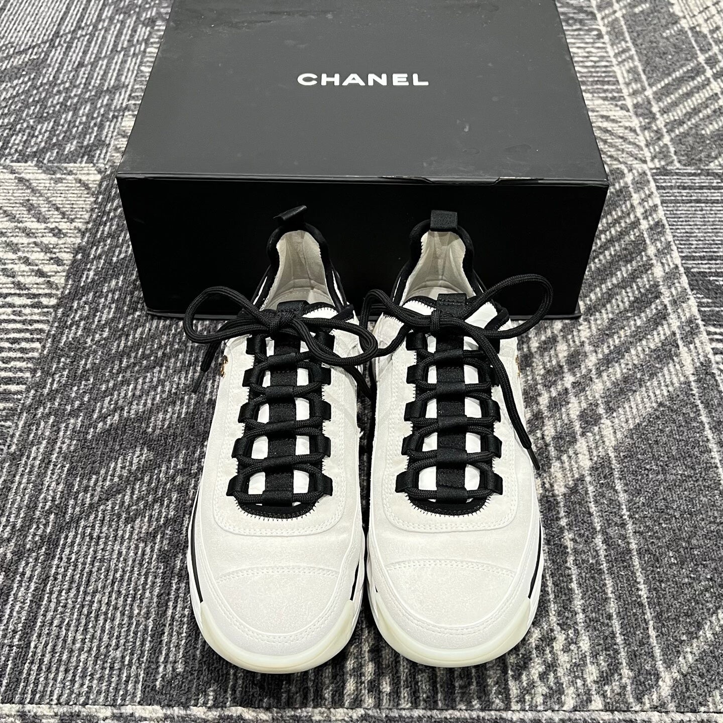 Chanel Black and White Panda Sneakers