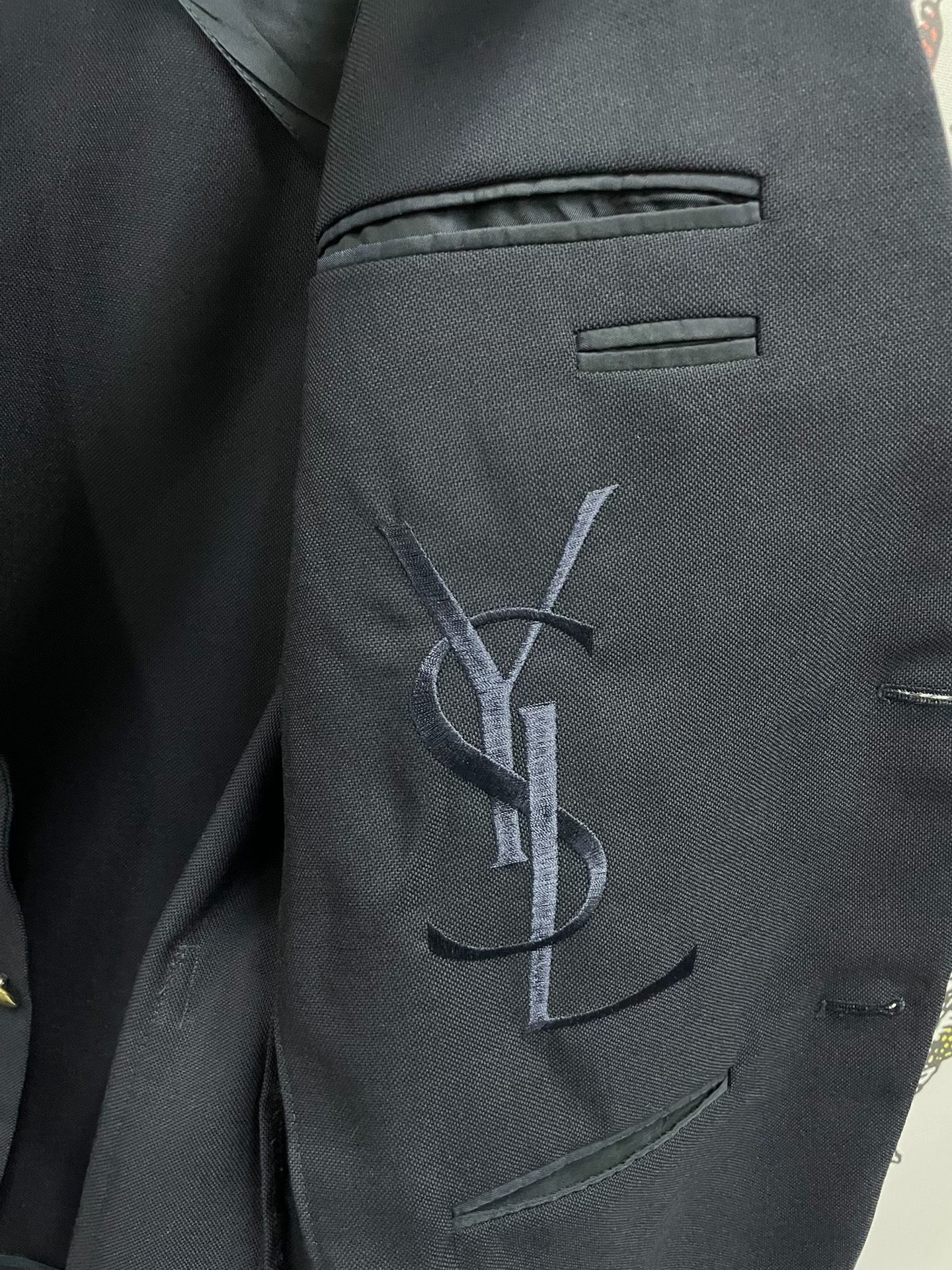 Saint Laurent Dark Blue Men's Blazer