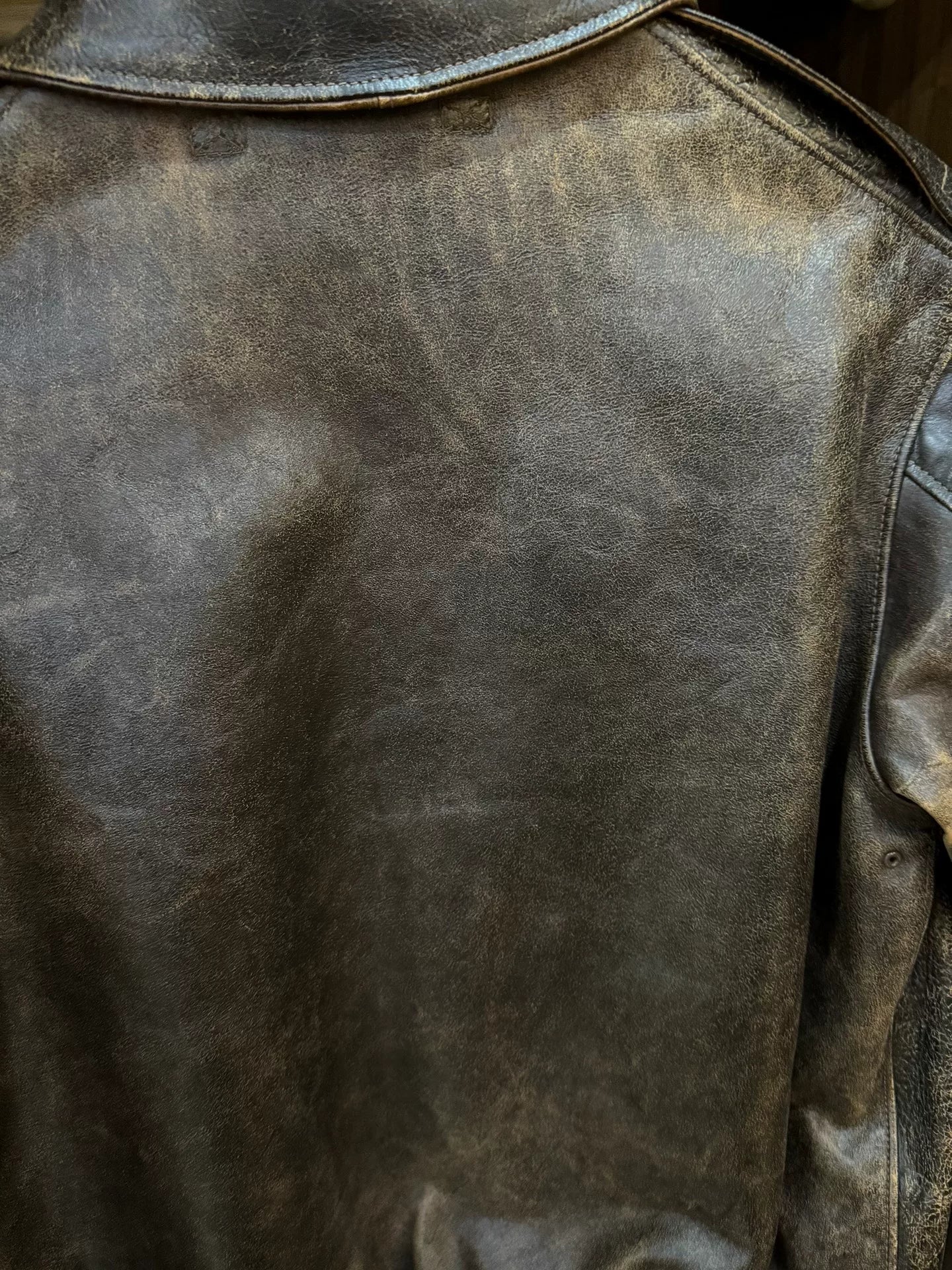 real mccoy rrl vintage leather jacket