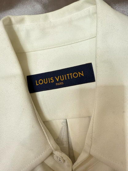 louis vuitton graphical denim shirt jacket