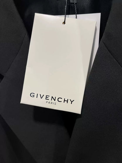 Givenchy Black U-Lock Suit Coat