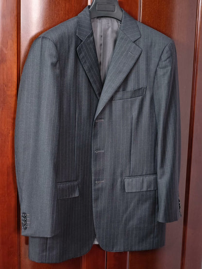 Zegna Italian Wool Linen Suit Jacket