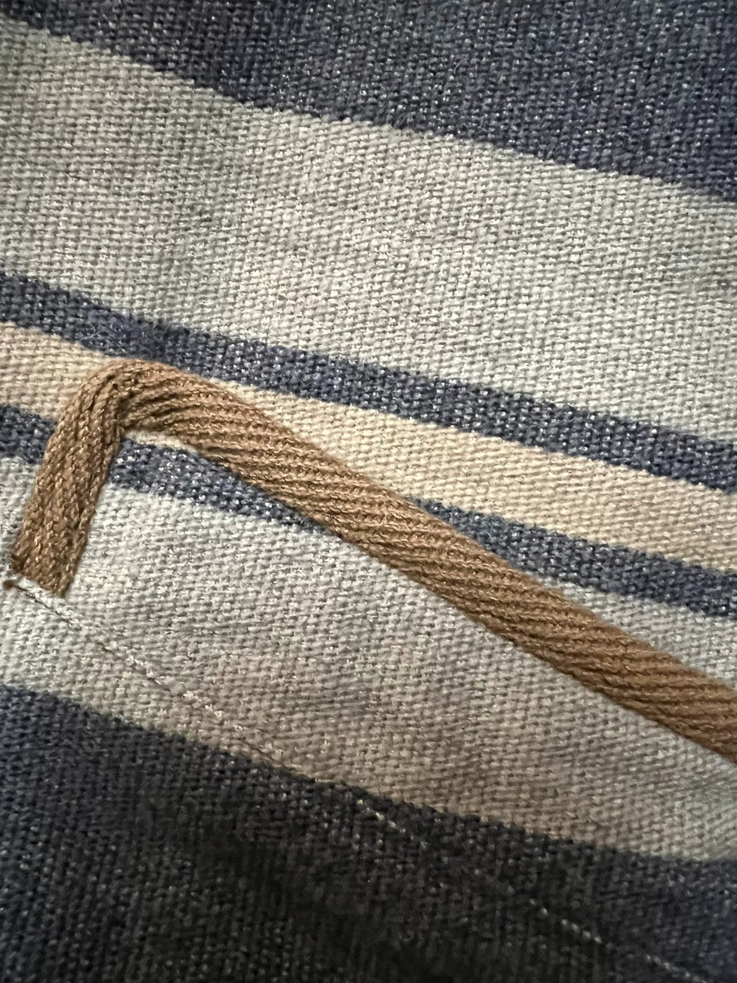 striped wool vest from RRL