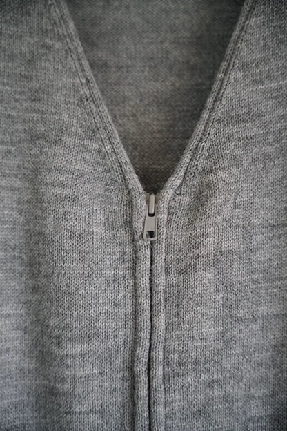 Yohji Yamamoto 06AW Green Zip Knit Sweater