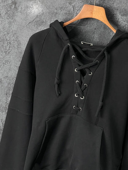 Saint Laurent Black Cotton Hoodie