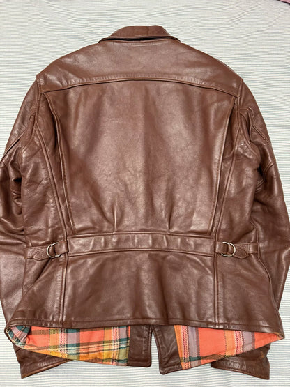 Freewheelers Four Corners Brown Leather Jacket
