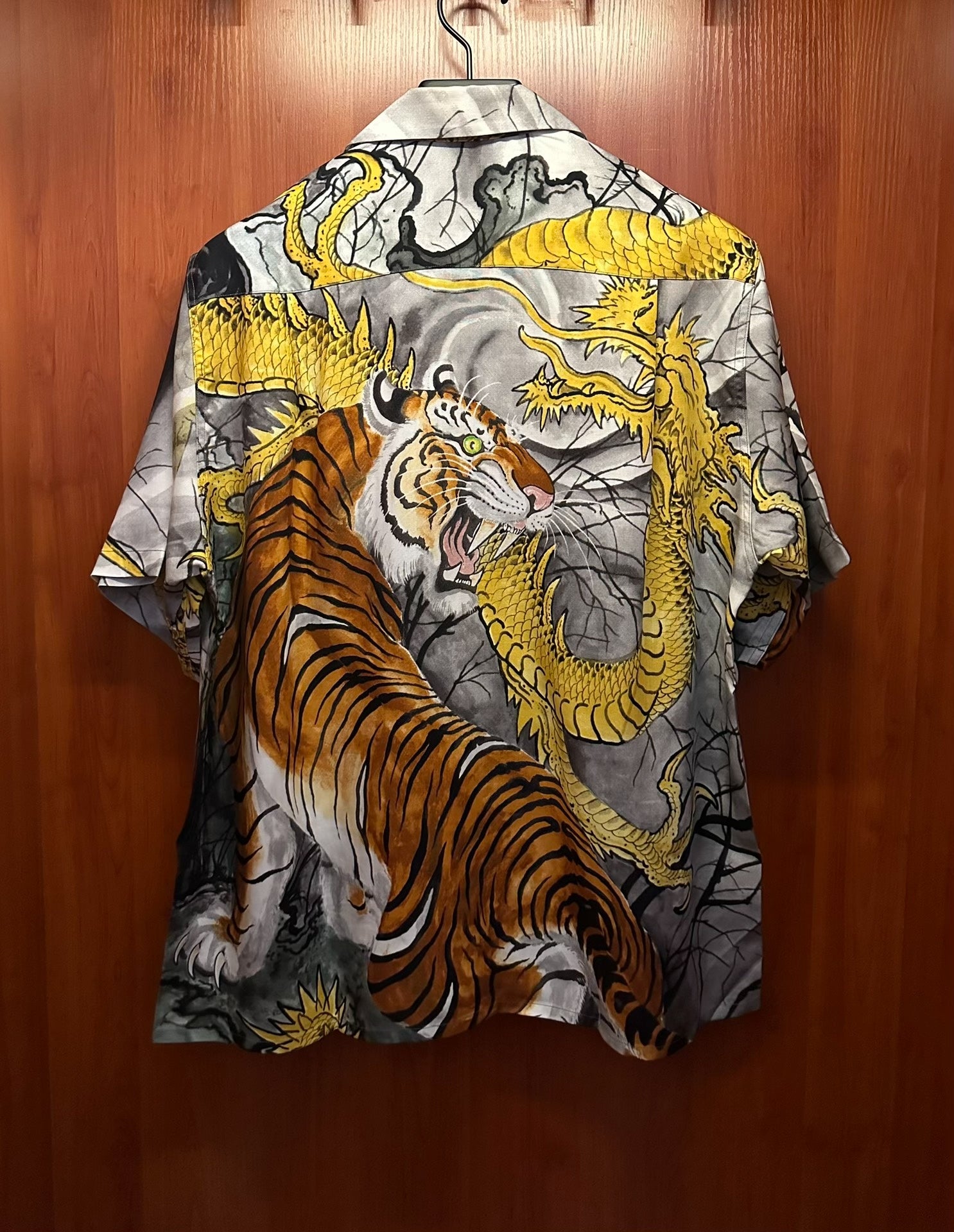 Wacko Maria Dragon Tiger Short-Sleeve Shirt