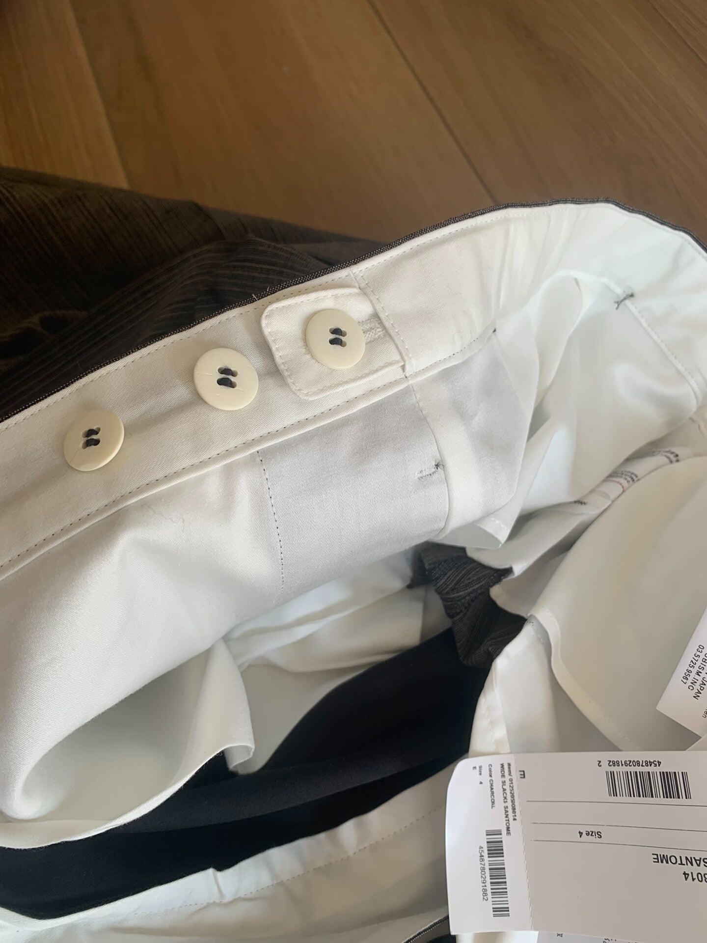 VISVIM WIDE SLACKS SANTOME Straight Trousers