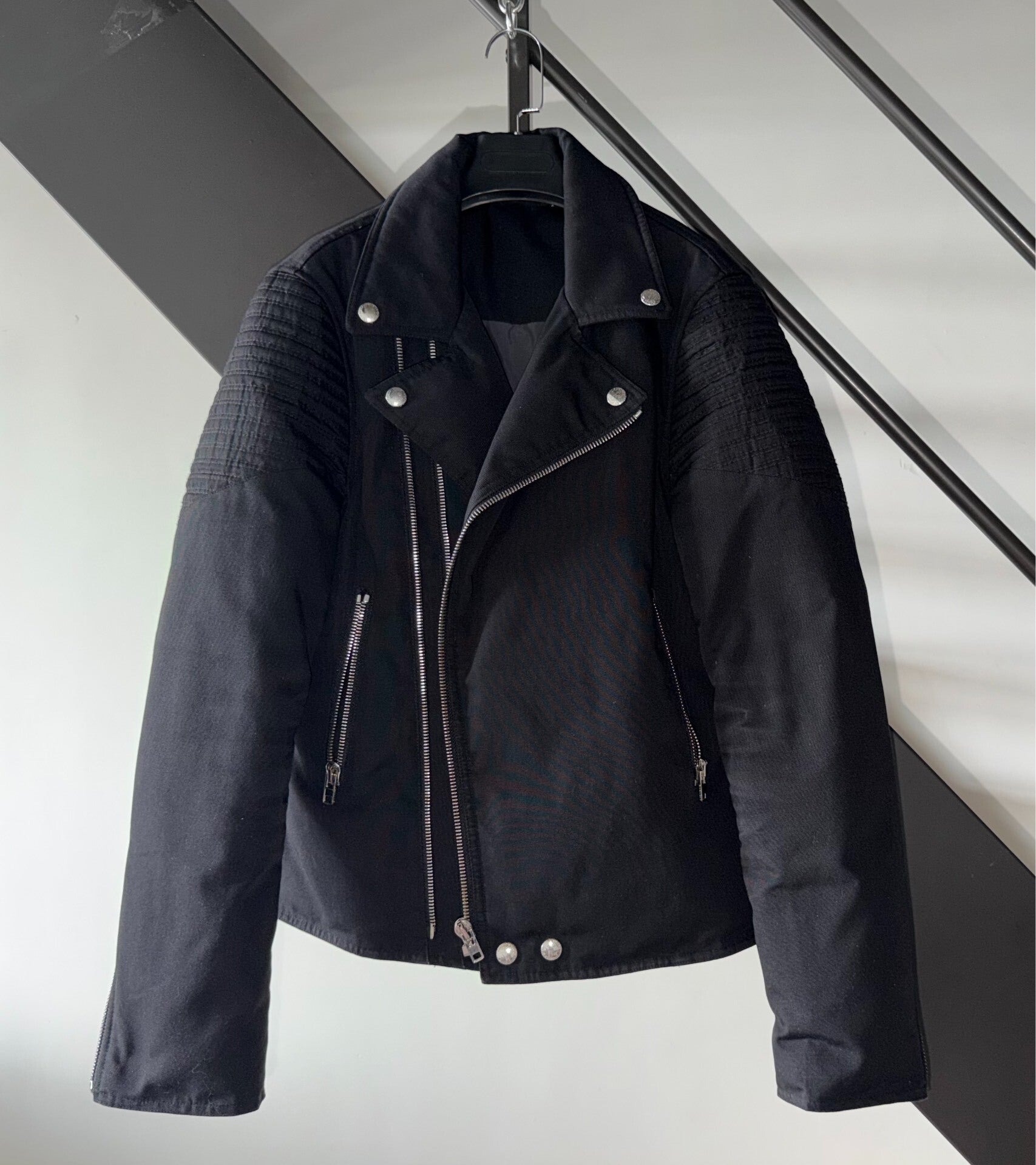 Givenchy Black Cotton Puffer Rider Jacket