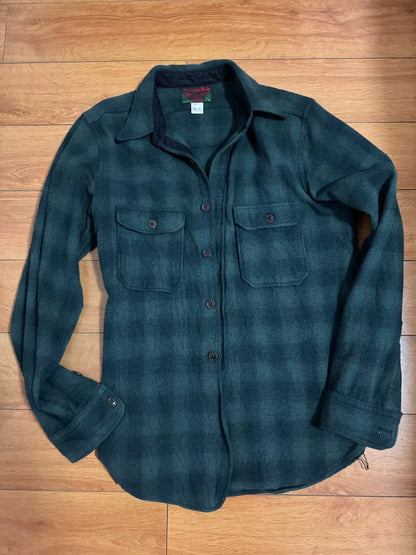 Heavyweight Wool Hunting Shirt in Green