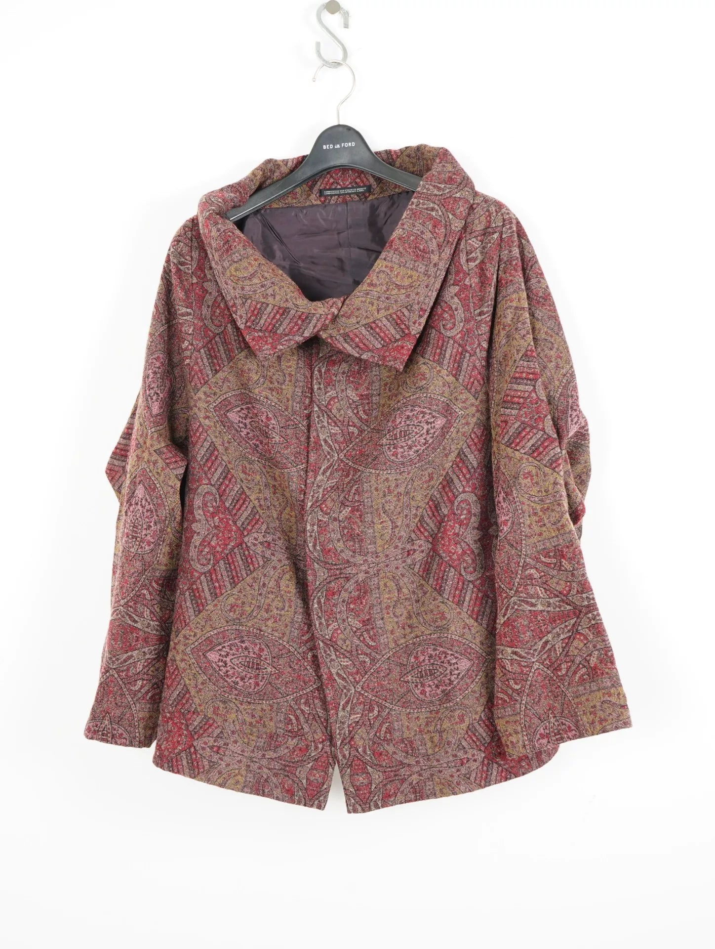 Yohji Yamamoto Embroidered Cloak Coat