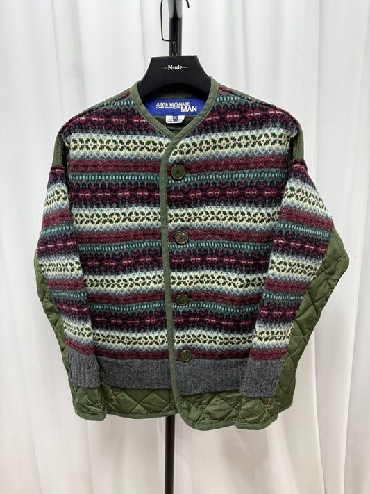 junya watanabe striped cotton jacket