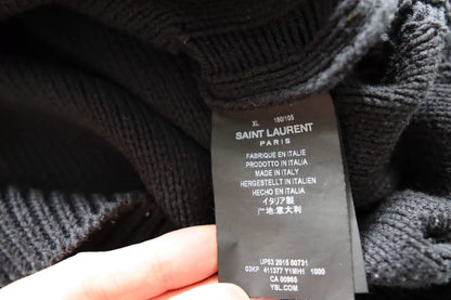 Saint Laurent Paris Black Sweater XL