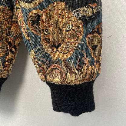 Saint Laurent Lion Cheetah Print Jacket