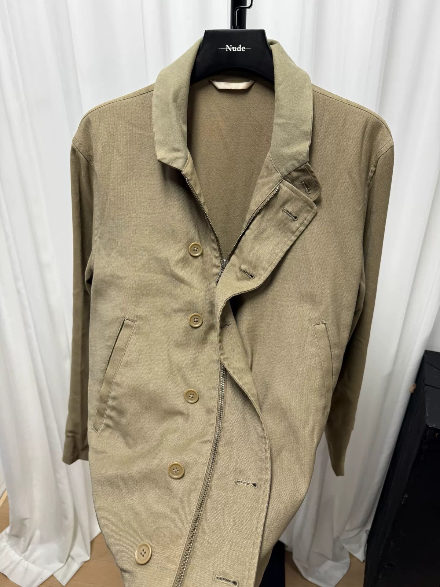 yohji yamamoto stylish stand-collar jacket