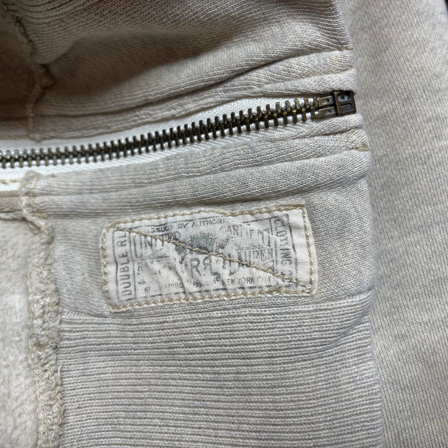 rrl vintage-style zip-up hoodie