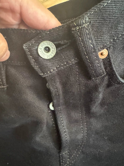 Iron Heart 555S-MB Black Denim Jeans