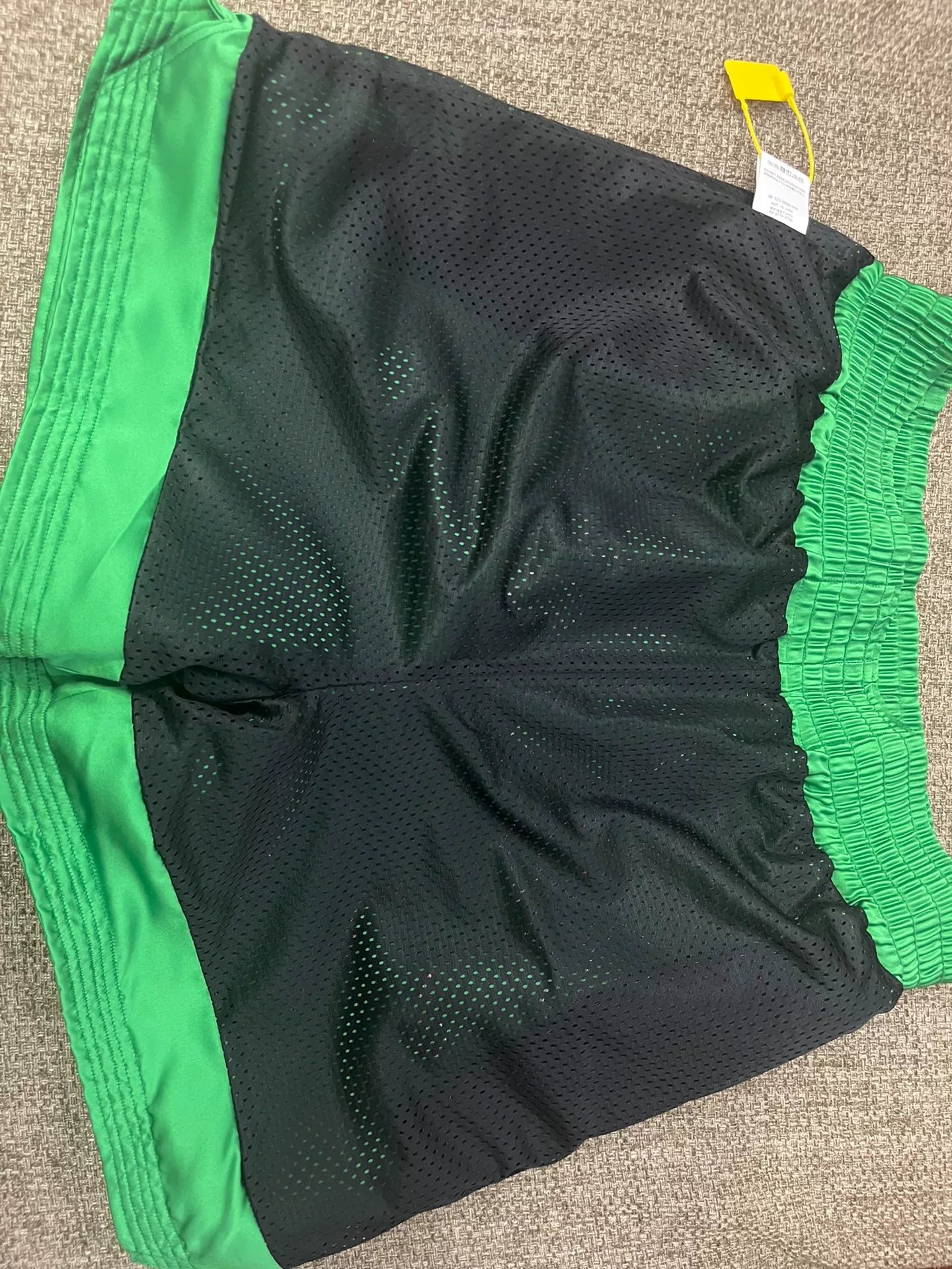 Saint Michael Embroidered Silk Boxing Shorts