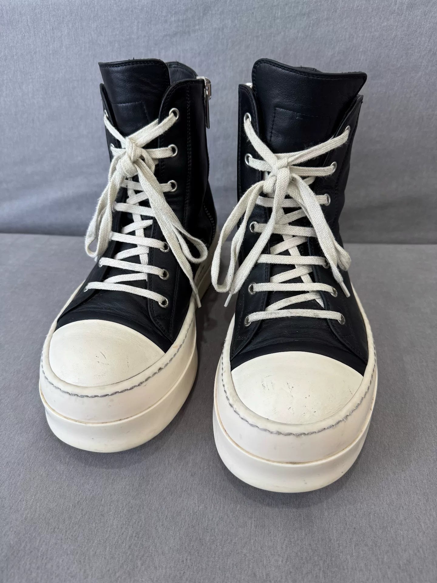 Rick Owens Thick Sole High Top Sneakers