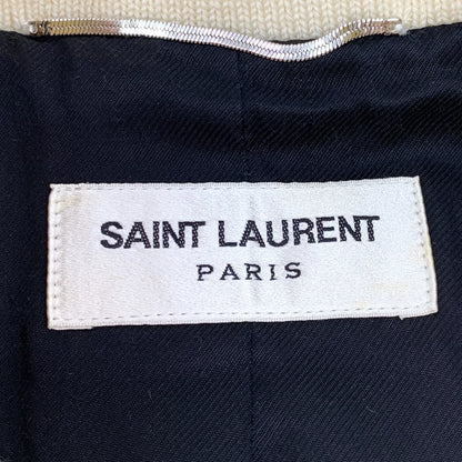 Yves Saint Laurent Cream Baseball Jacket