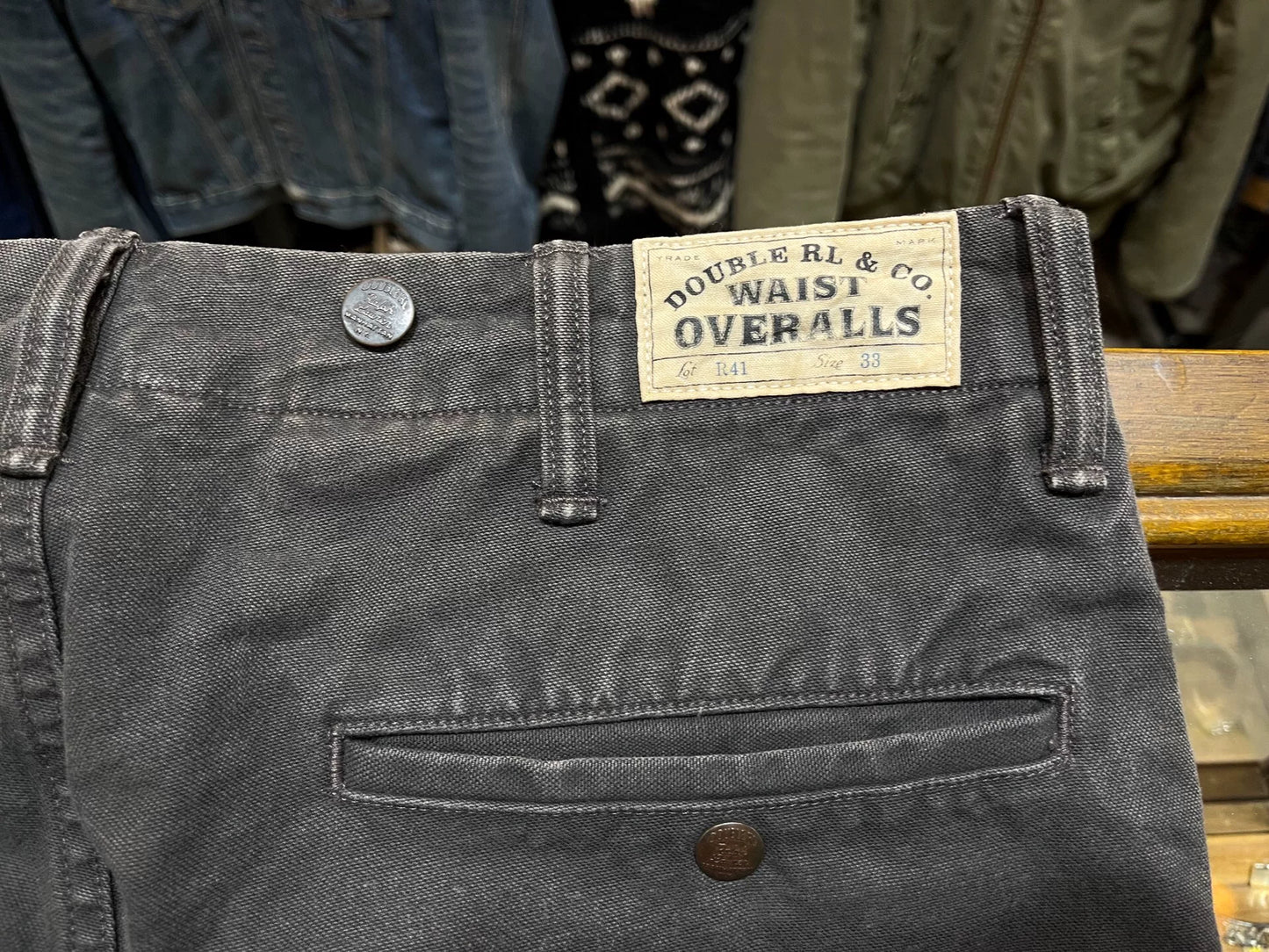 rare rrl thick canvas work pants