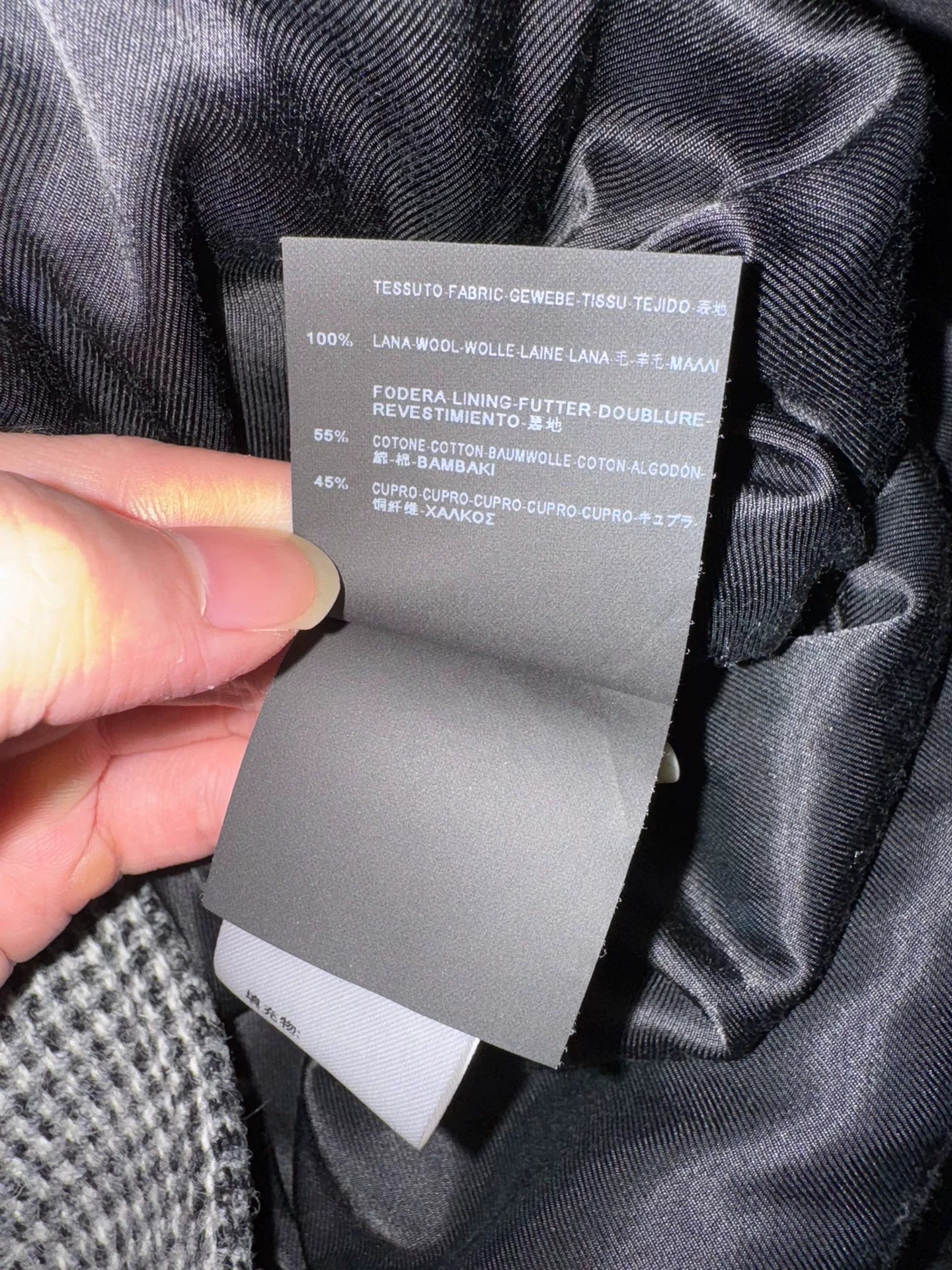 Saint Laurent Double-Breasted Check Coat