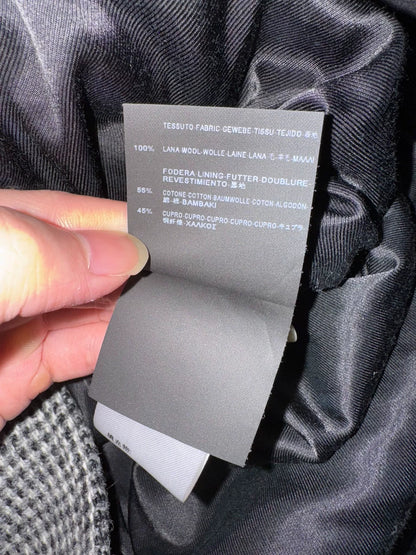 Saint Laurent Double-Breasted Check Coat