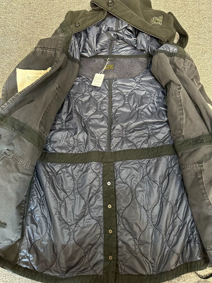 kapital ring coat with complex patches