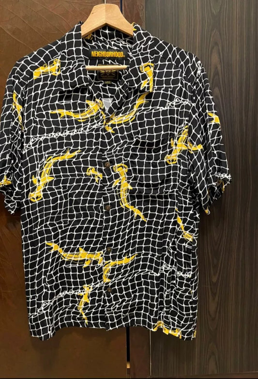 shark aloha short sleeve shirt