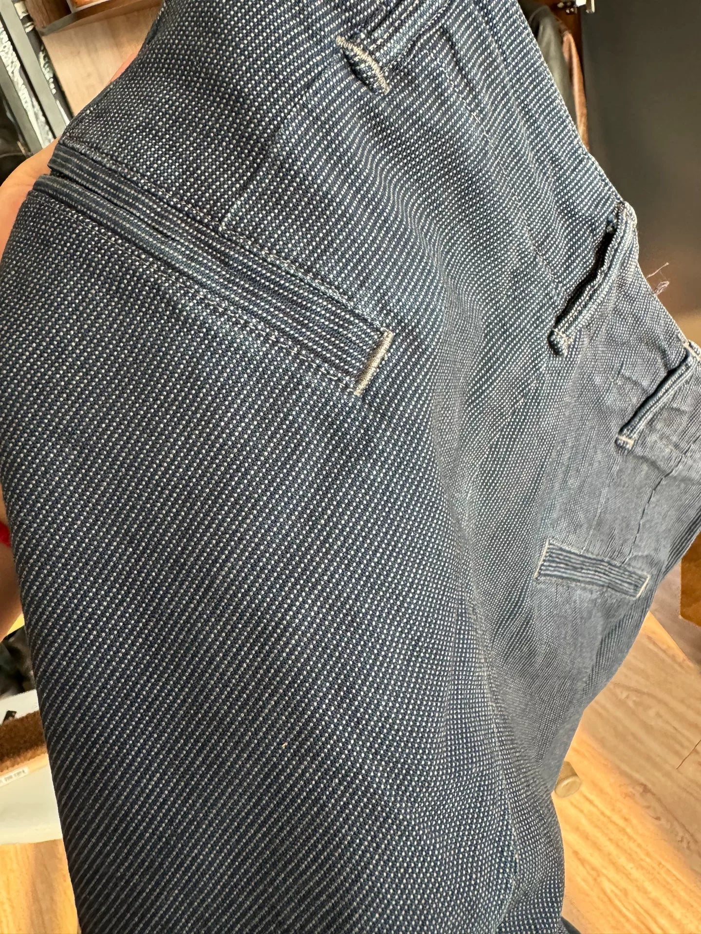 RRL Blue-Dyed Wabash Casual Pants
