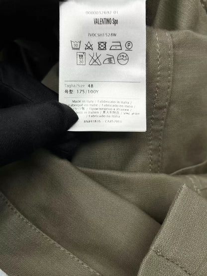 Valentino Camouflage Logo Coat Jacket