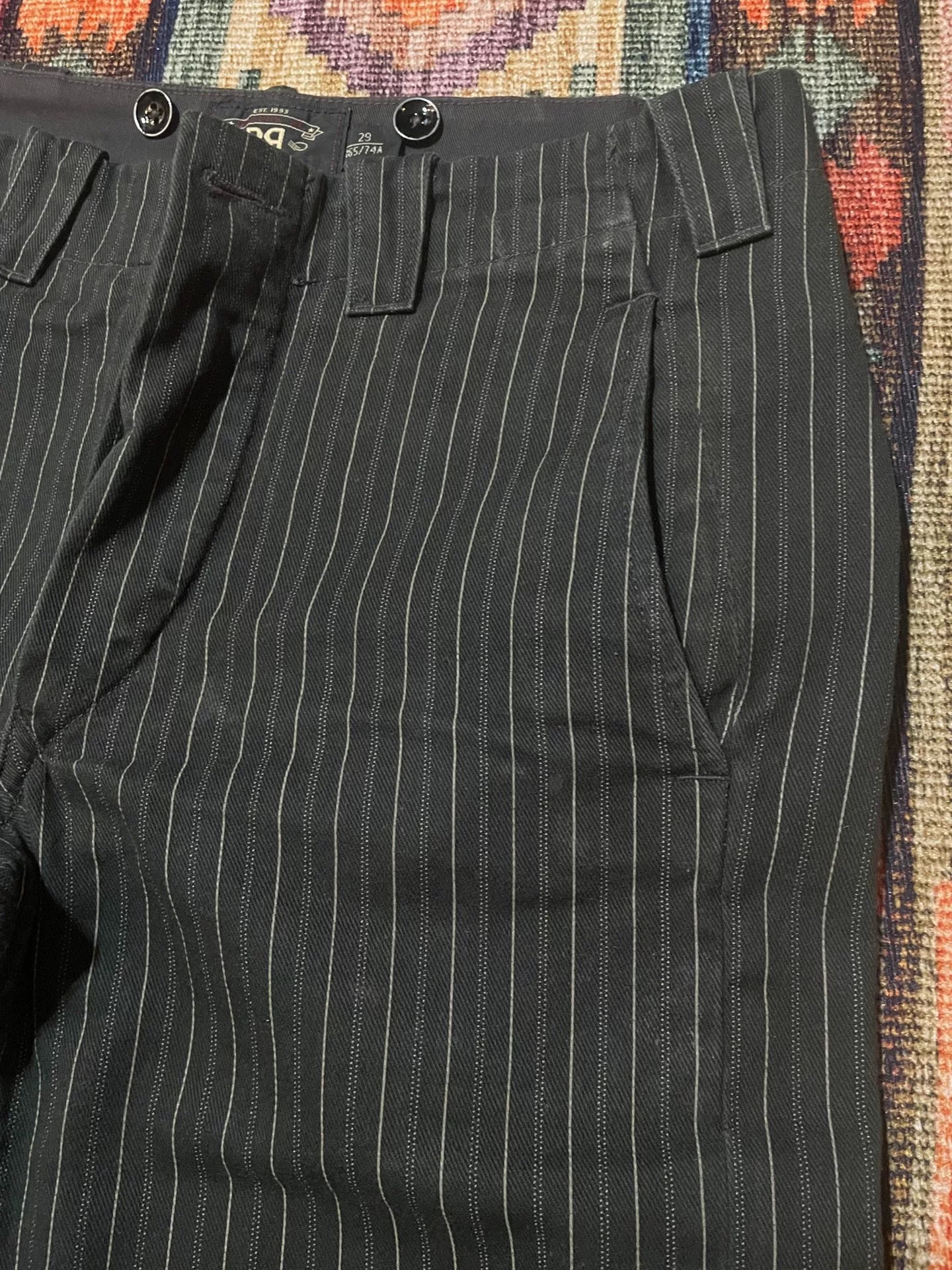 RRL Rare Depp Washed Striped Cargo Pants