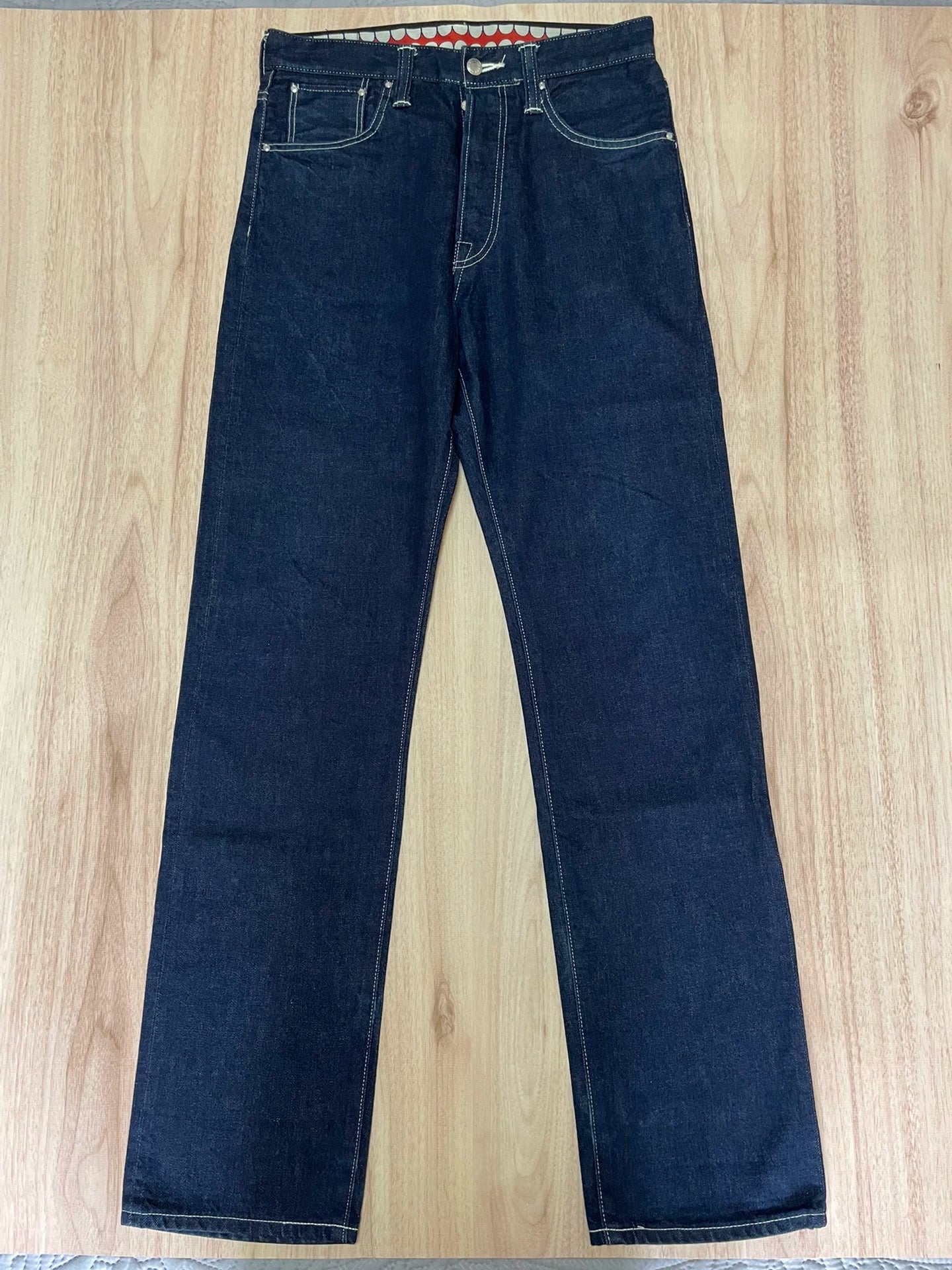 red tooth KAWS original color denim pants