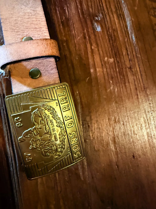 RRL Double RL Leather Belt