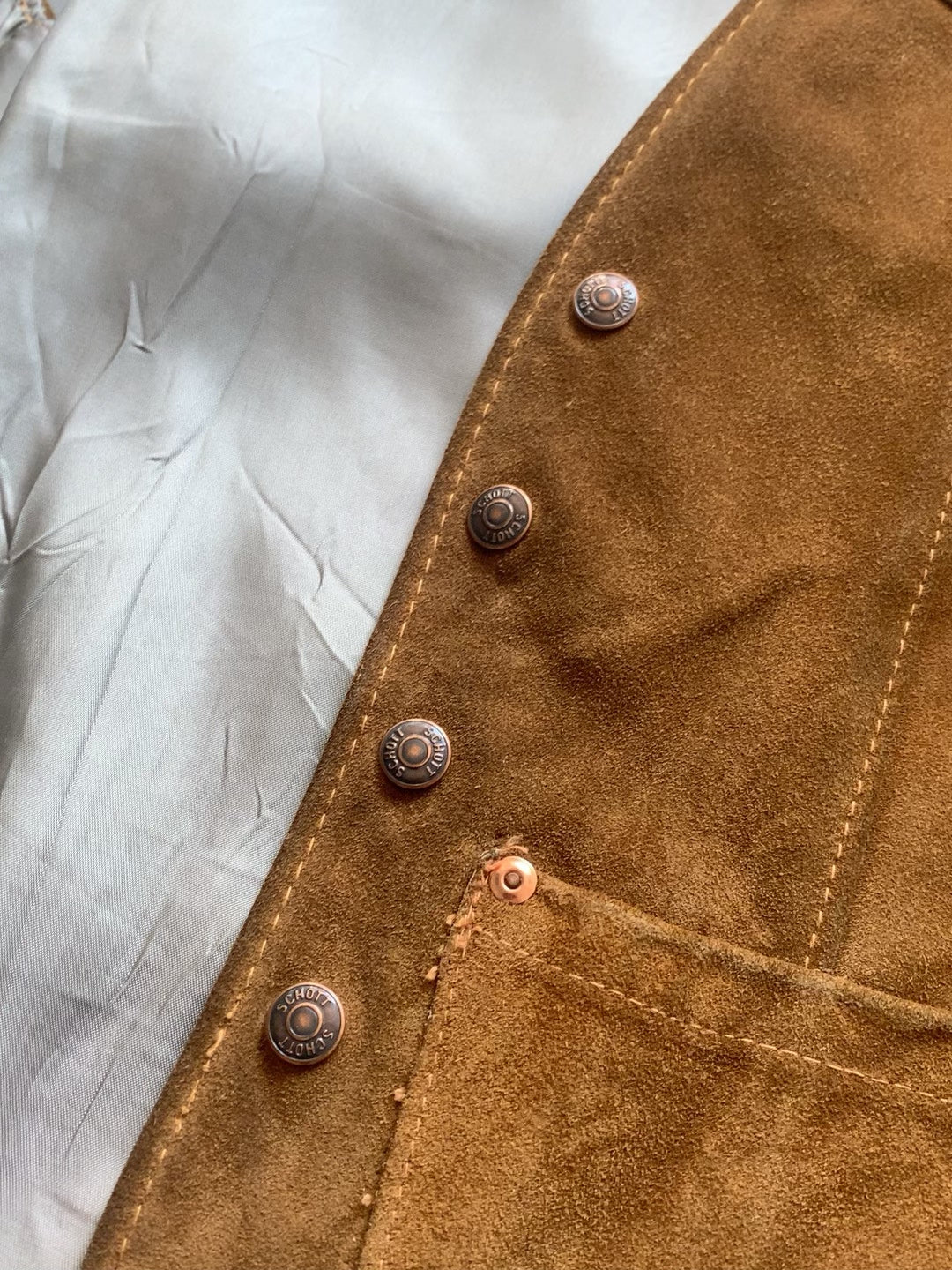 Schott Vintage Western Suede Vest