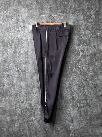 SAINT LAURENT Drawstring Satin Pants
