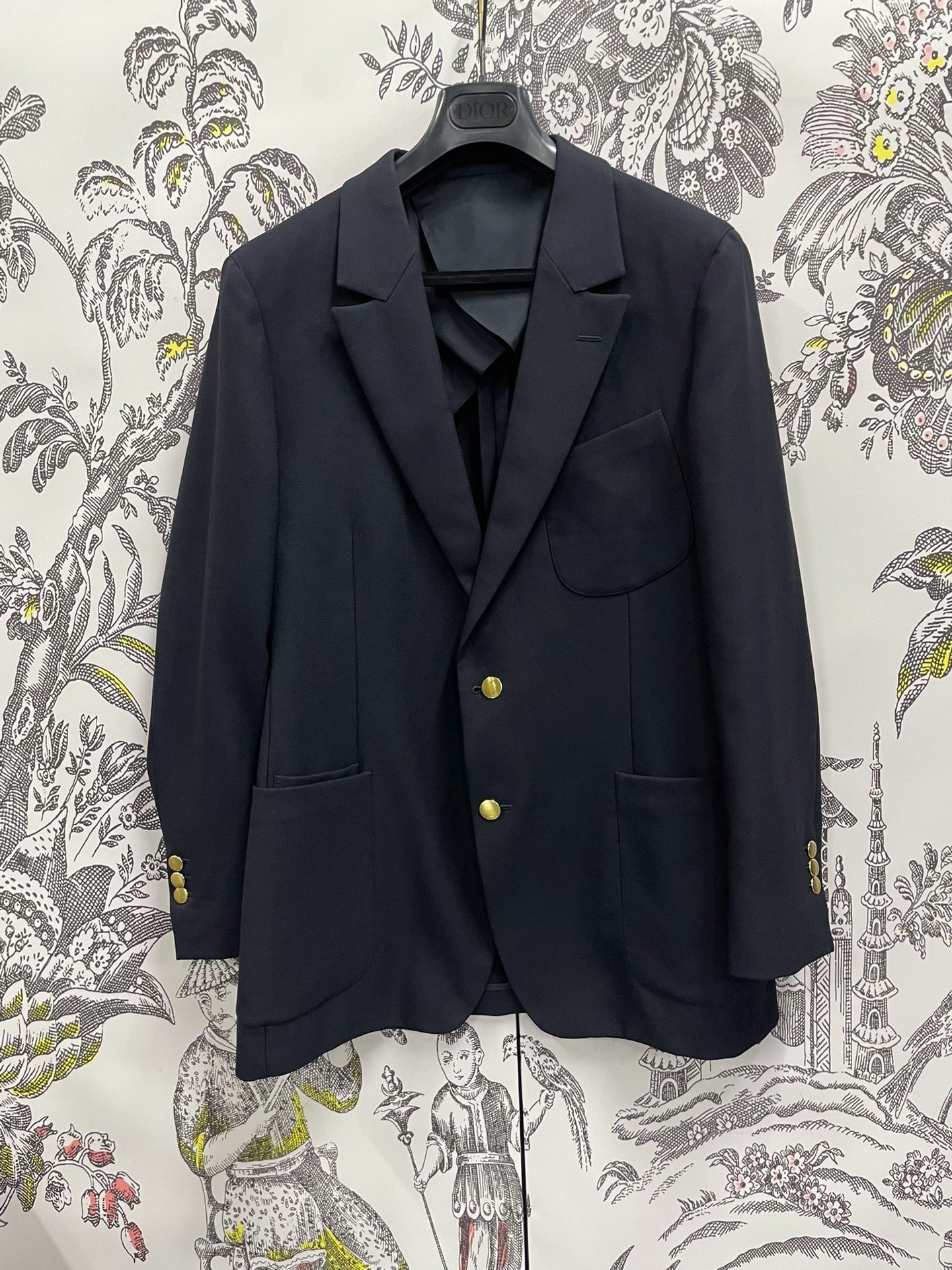 Saint Laurent Dark Blue Men's Blazer