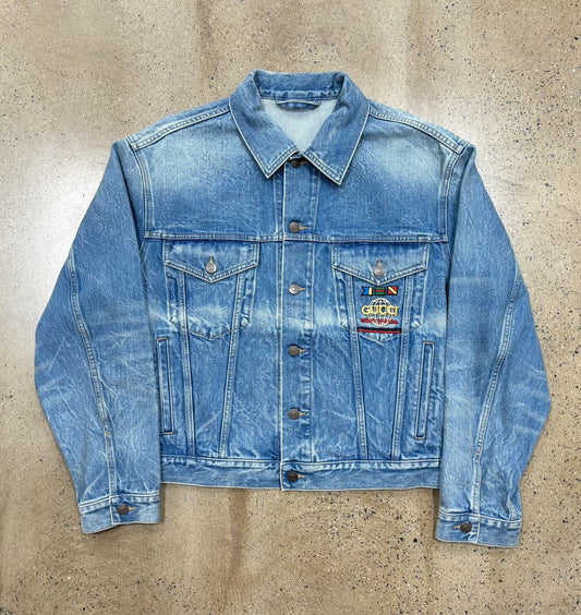 Gucci vintage Logo Denim Jacket