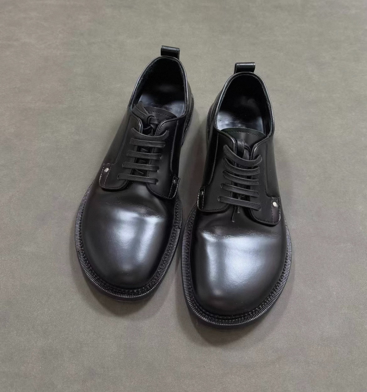 AMIRI Paris Round Toe Lace-Up Derby Shoes