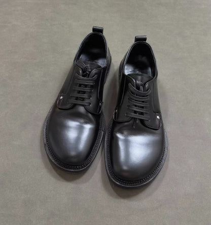 AMIRI Paris Round Toe Lace-Up Derby Shoes