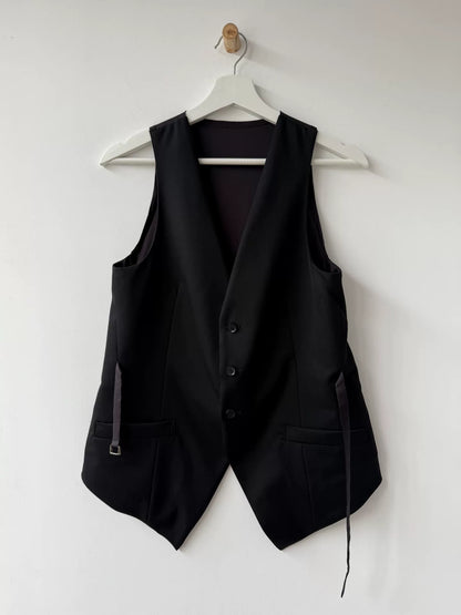 Yohji Yamamoto Y's Wool Vest with Straps