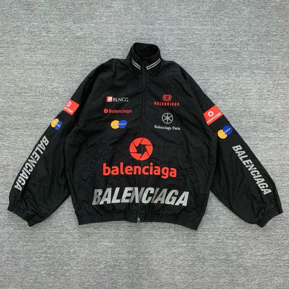 black logo racing jacket by Balenciaga