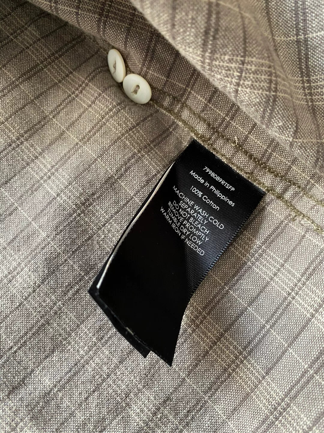 RRL Long Sleeve Shirt in Brown Tones