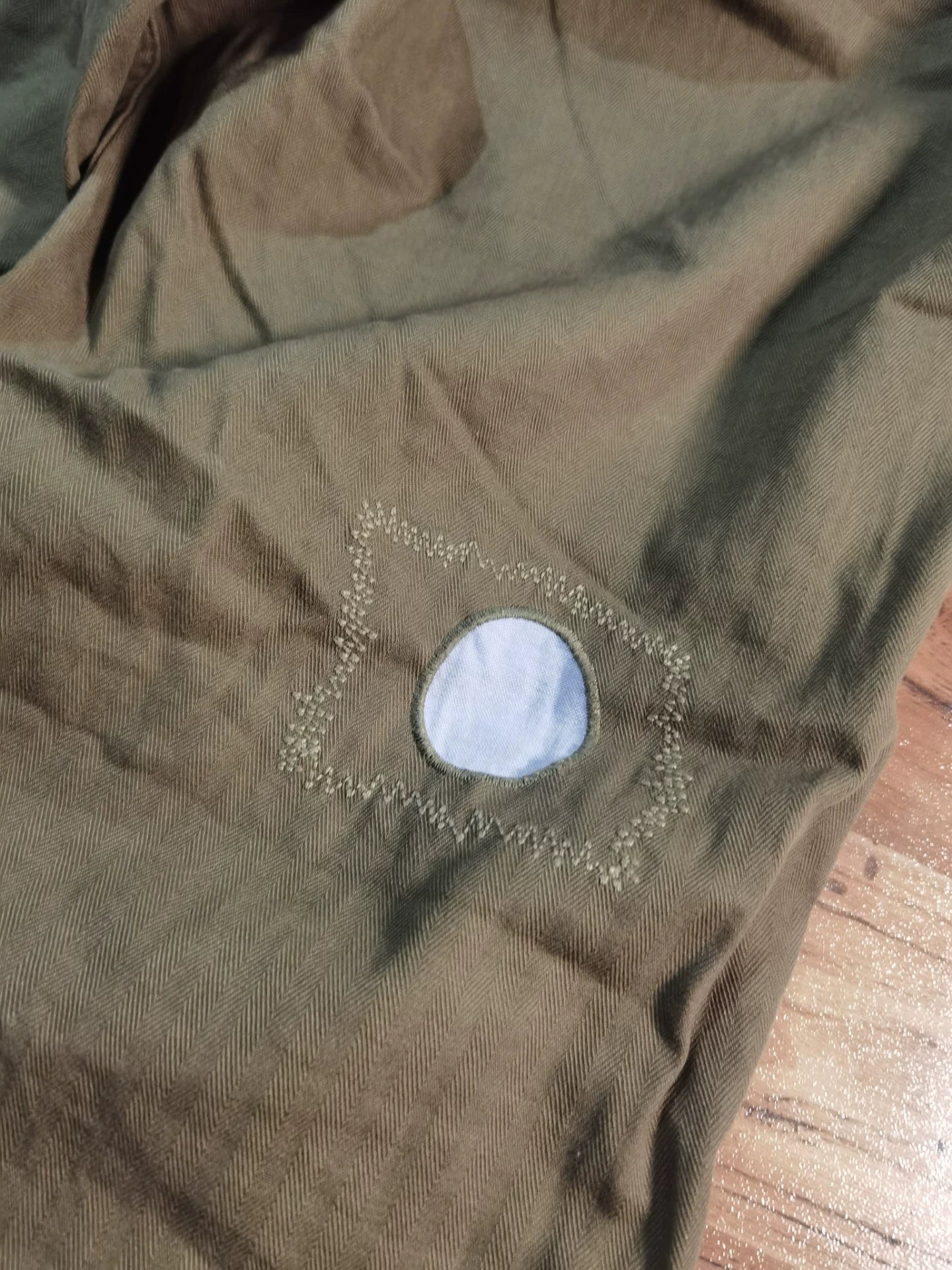 Ralph Lauren Distressed Patched Sashiko Cargo Pants