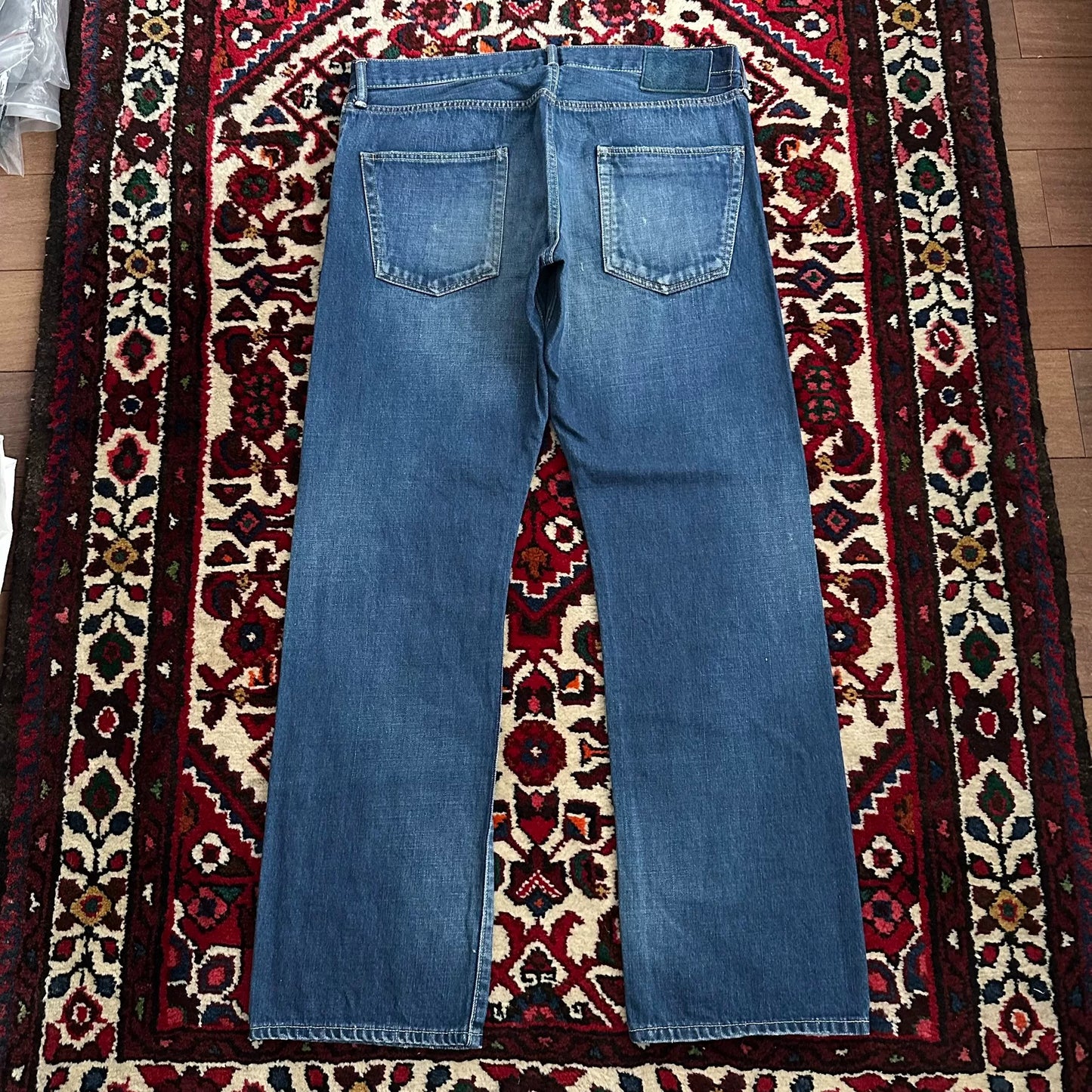 visvim wide wash denim pants w36l30