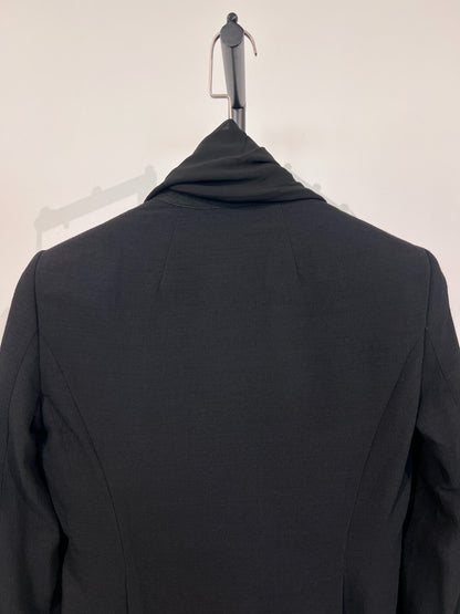 Rick Owens Wrinkled Satin Collared Blazer 46
