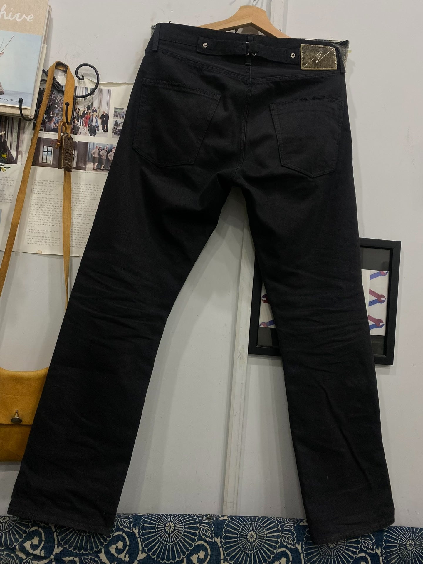 black distressed visvim denim pants W32 L30